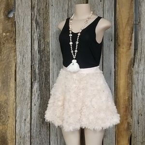 FOREVER 21 PLUSHY SWIRLED FABRC TEXTURED MINI!